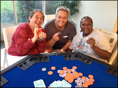 Women Playing Poker